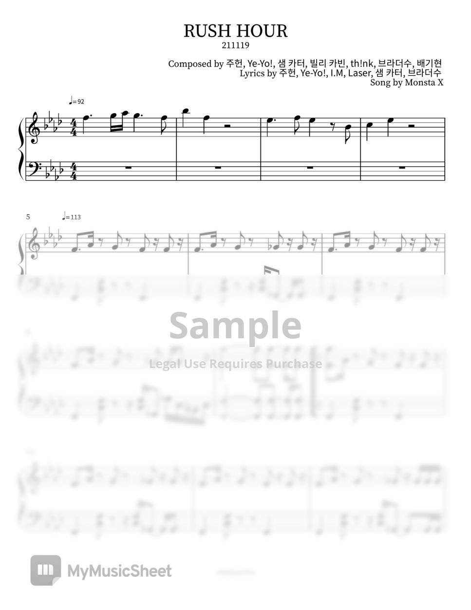 monsta-x-rush-hour-sheet-music-by-chihyun416