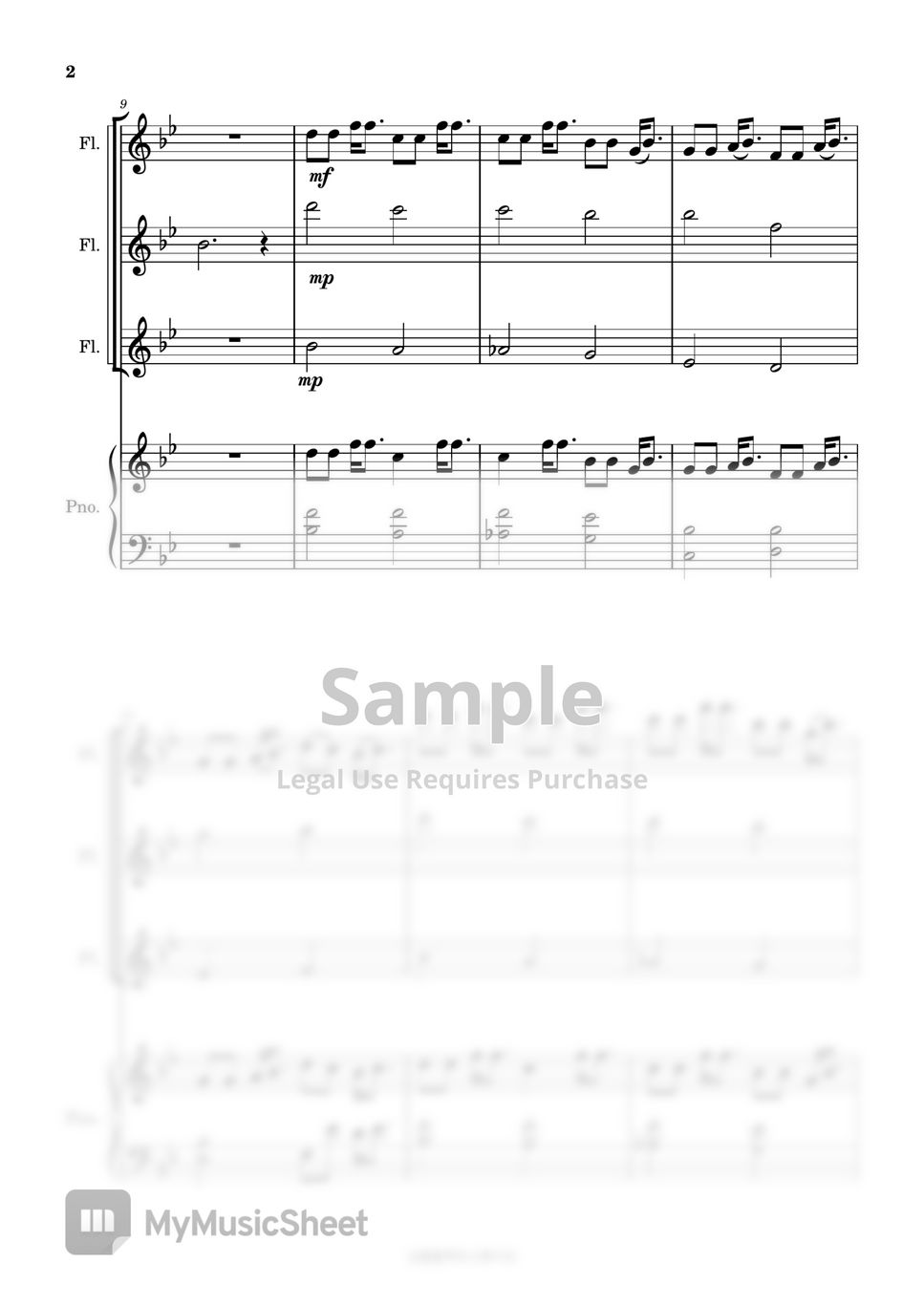 아이유 - 가을아침 (3 Flutes/MR/Piano) by 심플플루트뮤직