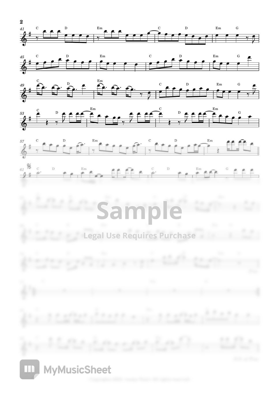 YOUNHA 윤하 - Oort Cloud 오르트구름 (Flute Sheet Music) by sonye flute