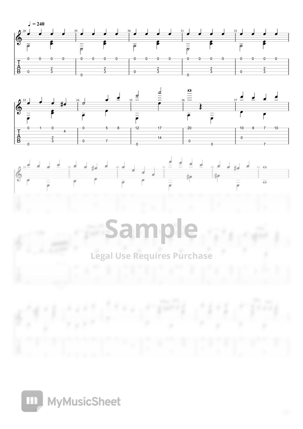 Sheet Music Boss - Rush E 楽譜 by Solacoustic