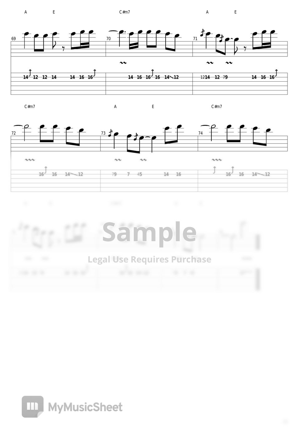 John Mayer - Slow Dancing In A Burning Room タブ+五線譜 by