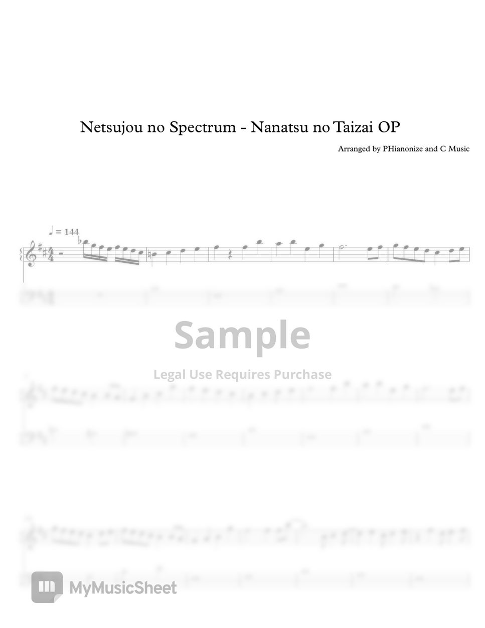Netsujou no Spectrum - Nanatsu no Taizai by C Music