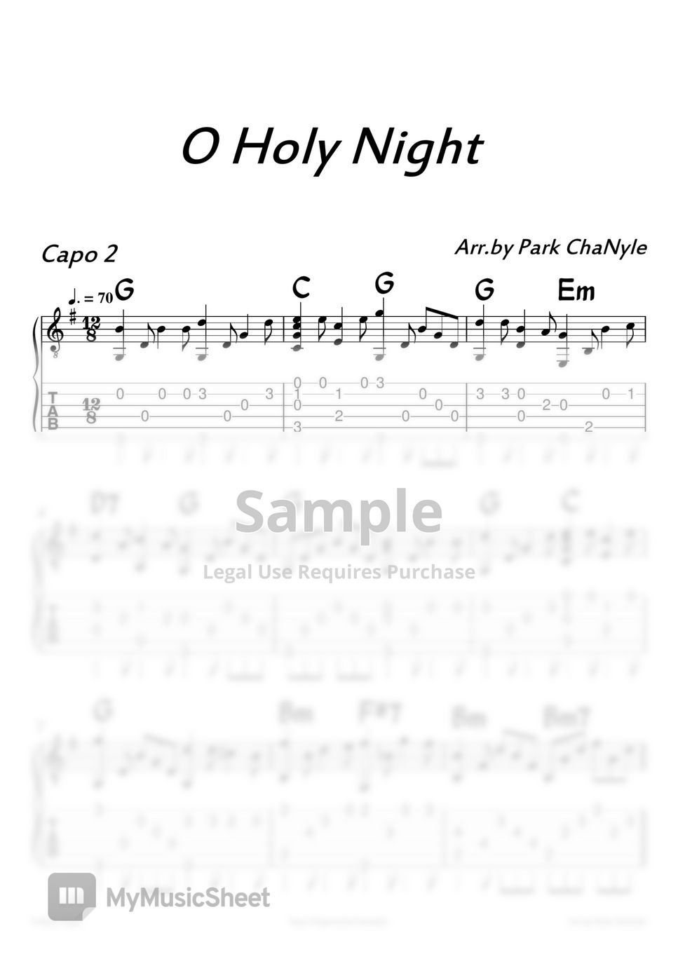 guitar chords for o holy night