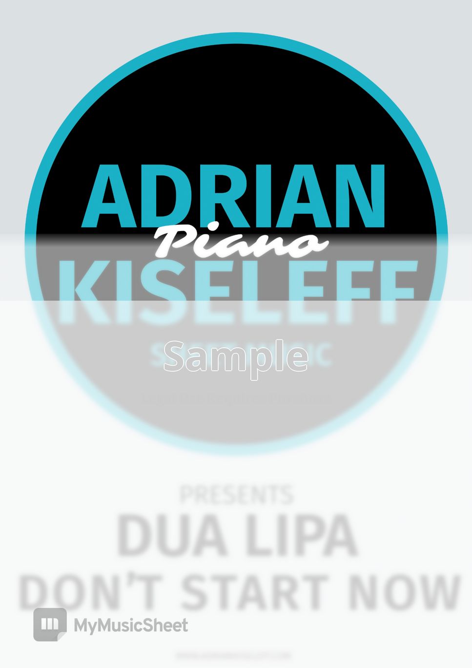 Dua Lipa - Don't Start Now (For Piano Solo) by Adrian Kiseleff