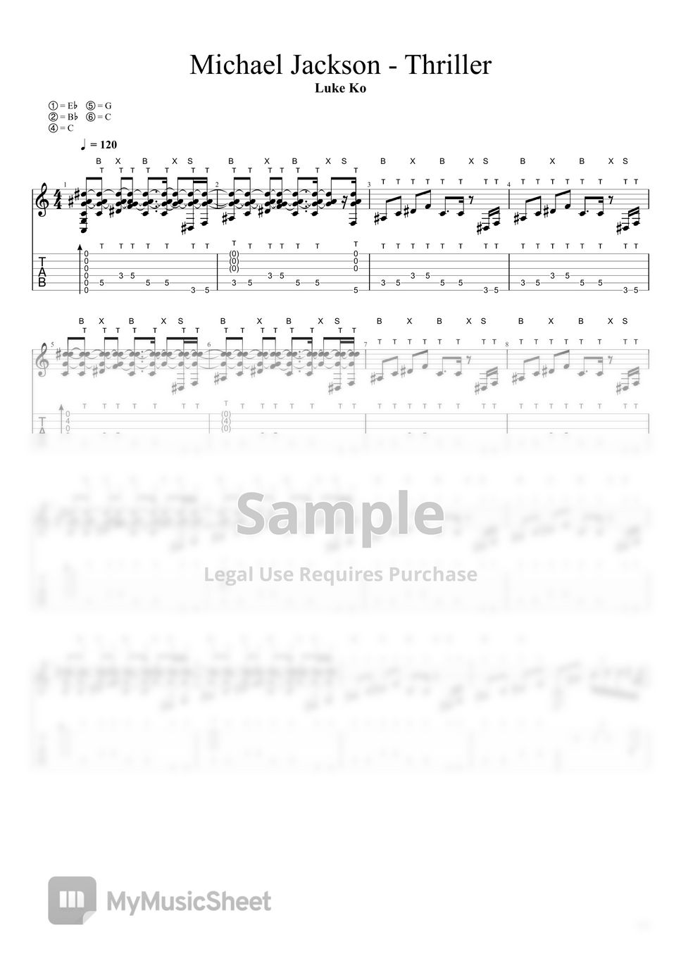 Michael Jackson - Thriller (FingerStyleCover) by Luke Ko柯宇哲