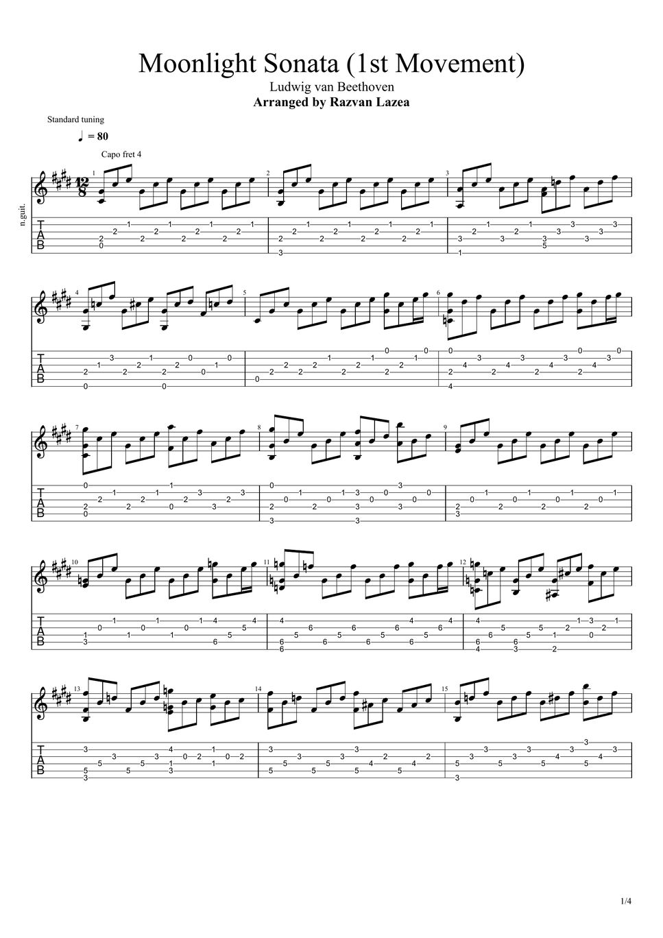 Бетховен колыбельная. Beethoven Moonlight Sonata. Moonlight Sonata Tabs. Бетховен на гитаре. Moonlight Sonata 3rd Movement.