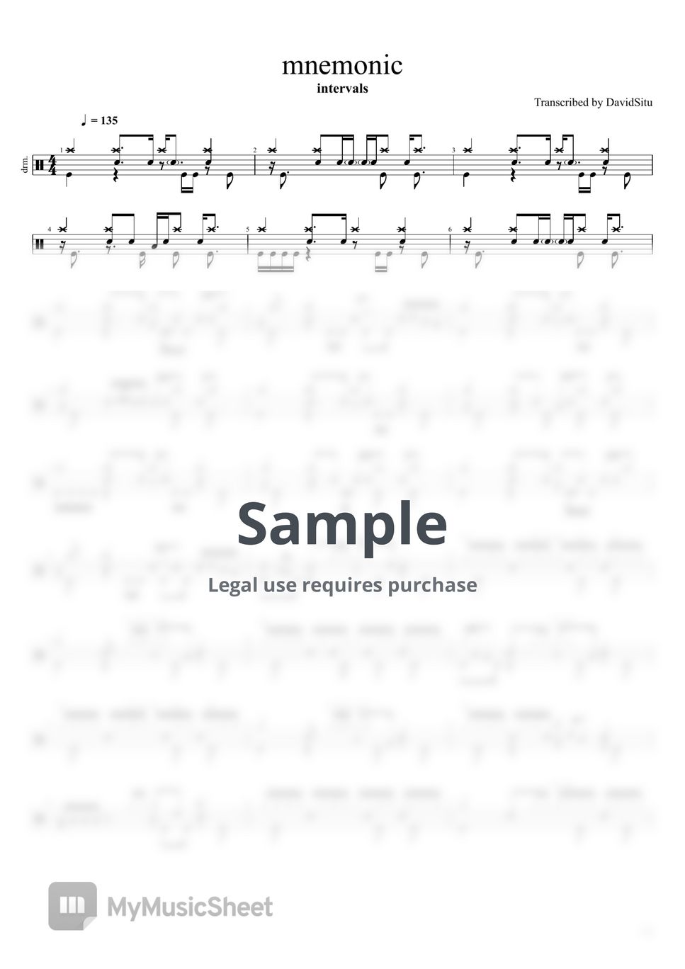 intervals - mnemonic (with GuitarPro file) by DavidSitu