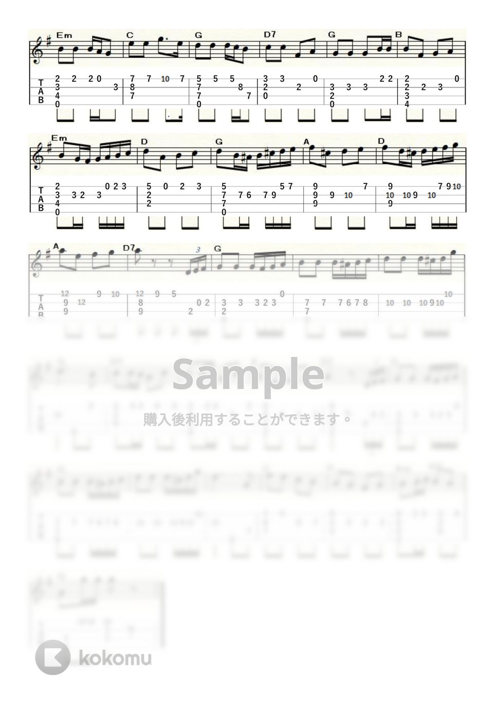 ミーチャム - アメリカン・パトロール (ｳｸﾚﾚｿﾛ/High-G・Low-G/中級～上級) by ukulelepapa