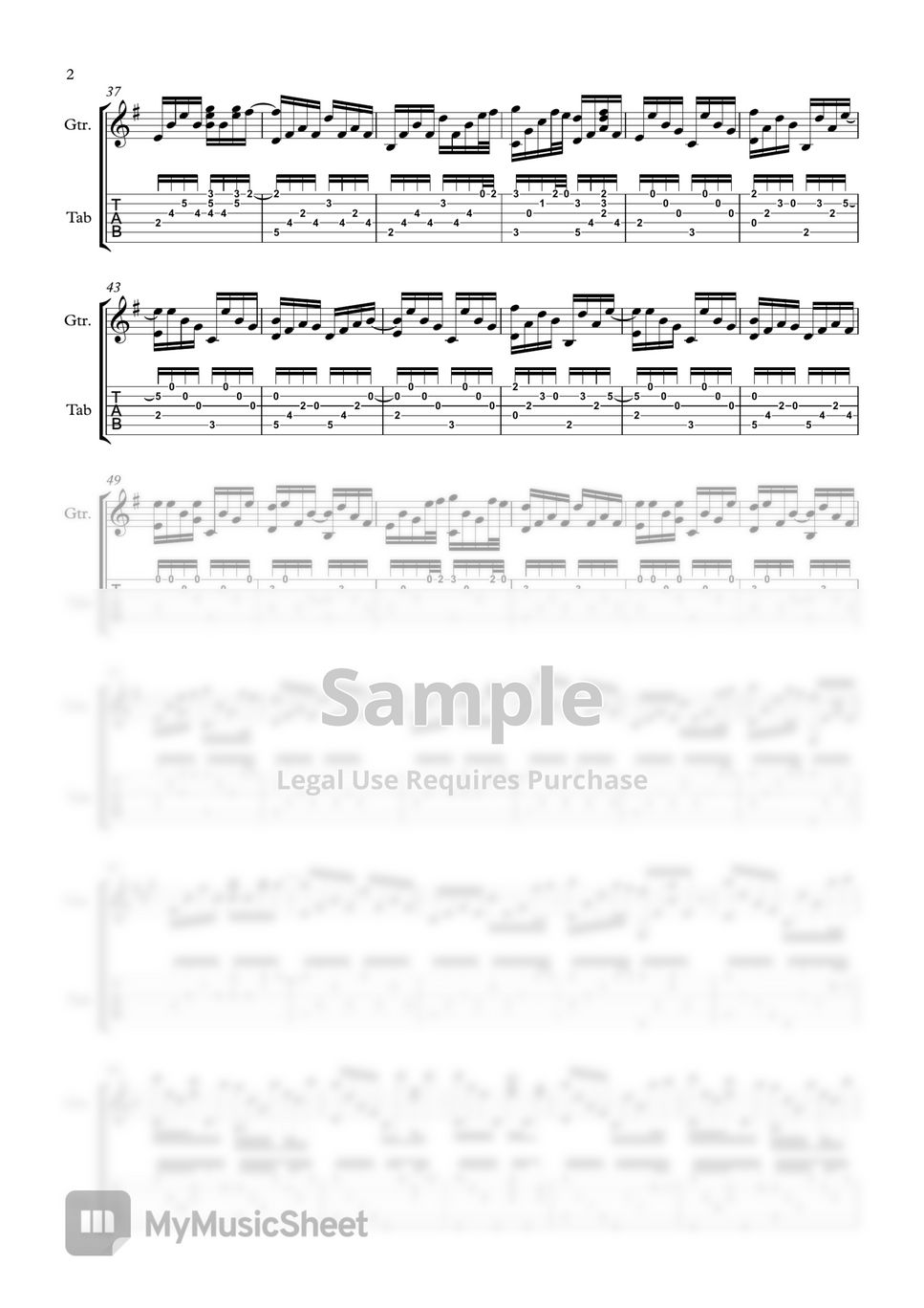 Scorpions Send Me An Angel (Fingerstyle Guitar Arrangement, Standard