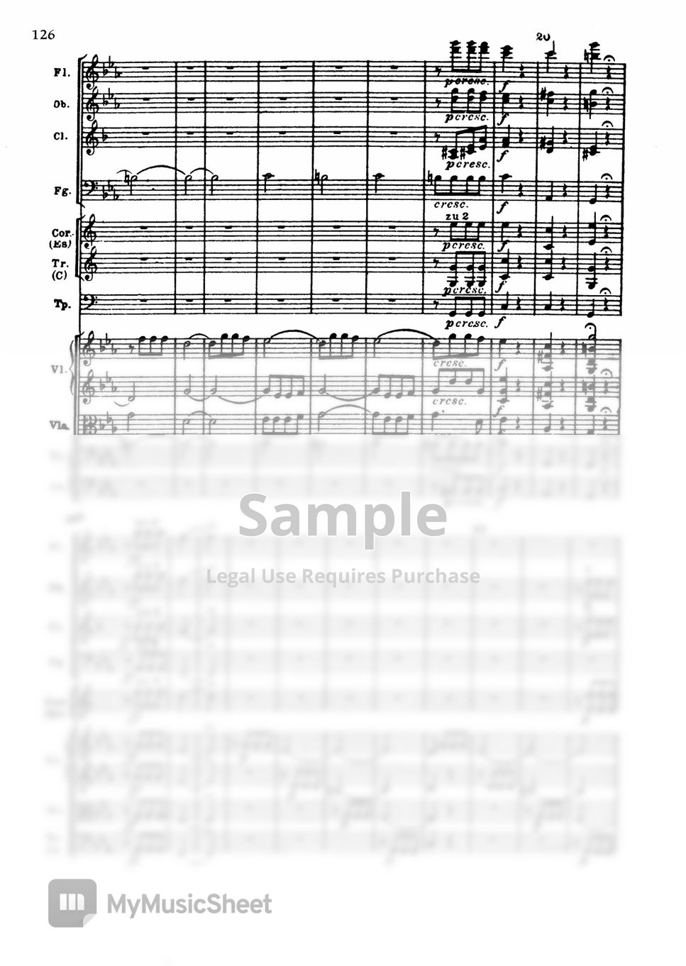 L. V. Beethoven - Symphony No. 5 in C minor by Original Score