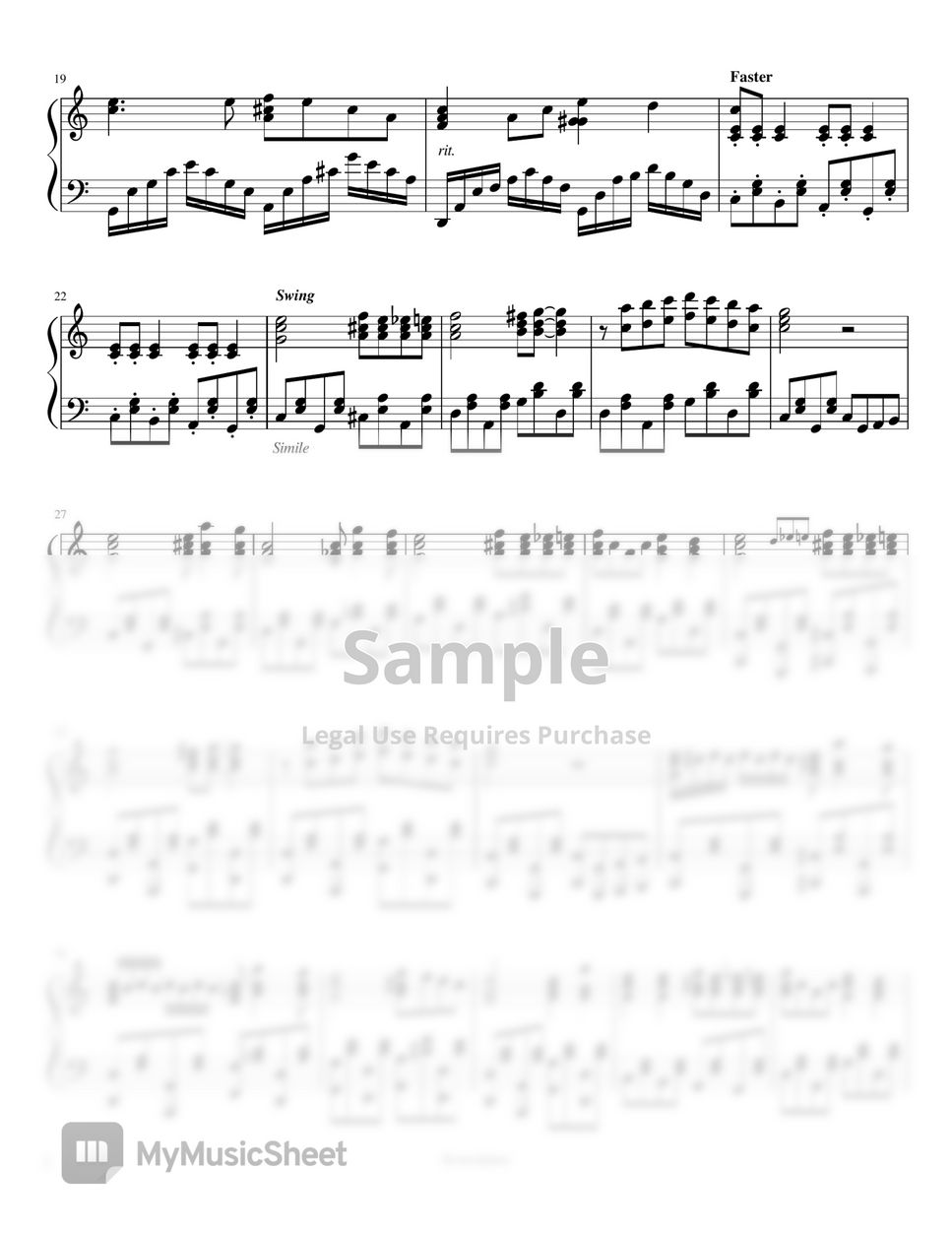 Irving Berlin - White Christmas (Romantic Jazz) by Scores4piano