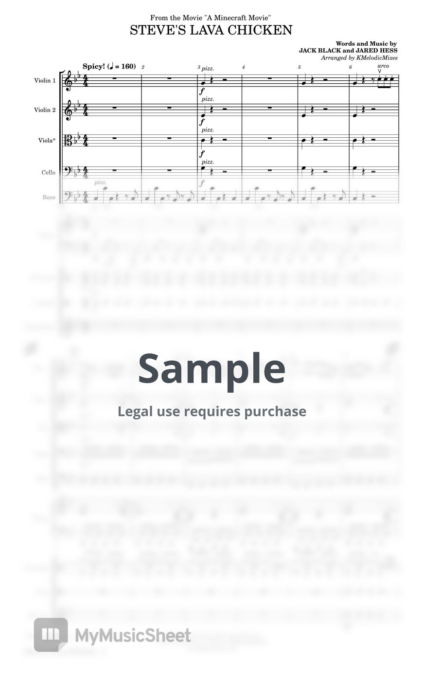 Jack Black and Jared Hess - Steve&#x27;s Lava Chicken (String Orchestra) - Score by KMelodicMixes