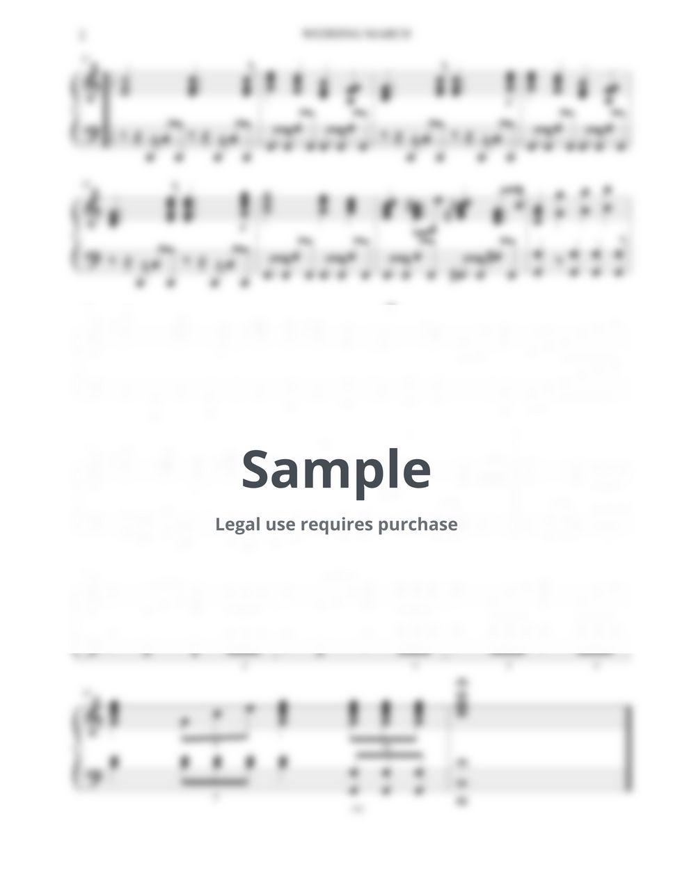 Felix mendelssohn wedding march modern solo piano version sheets by