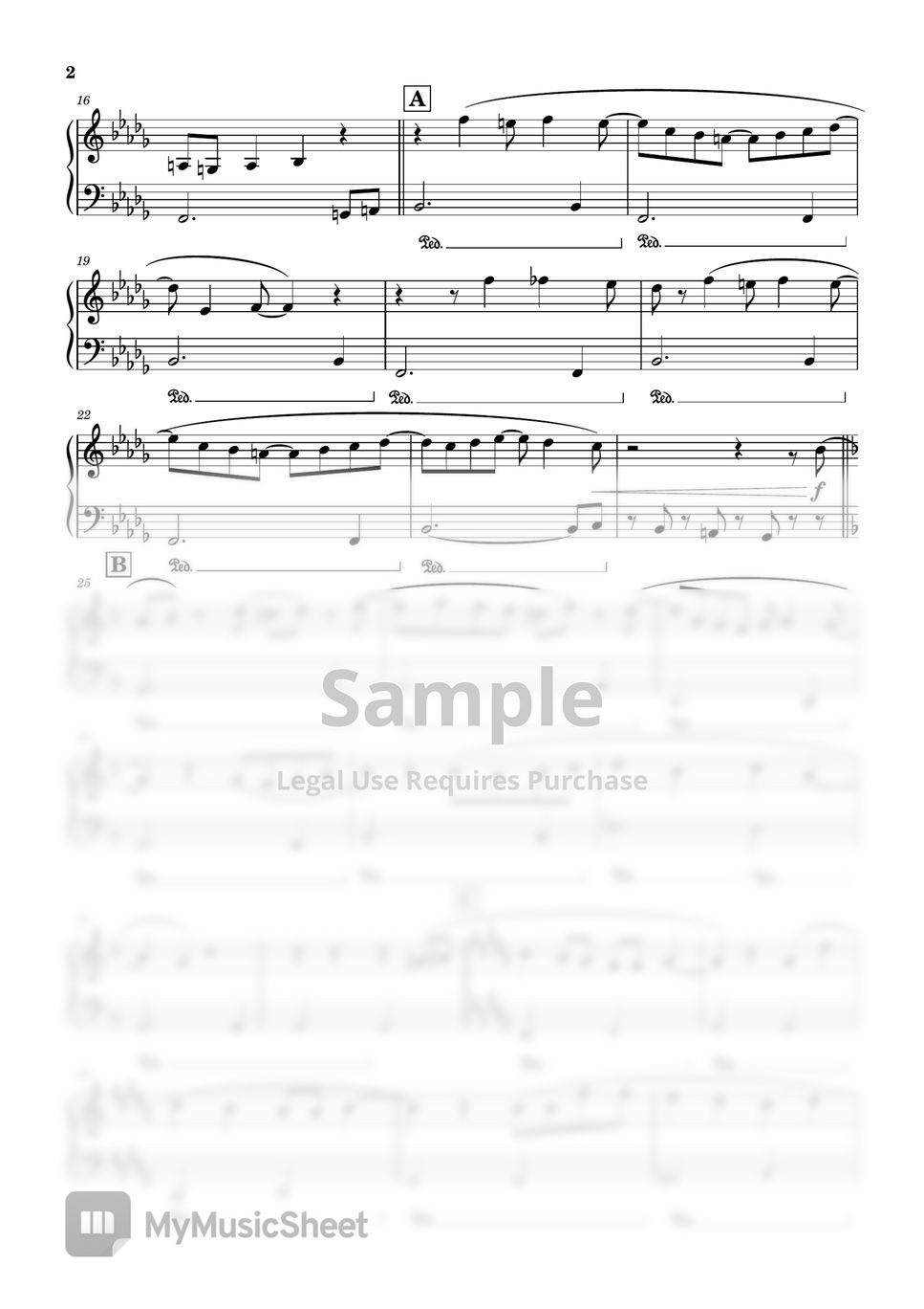 米津玄師 Kenshi Yonezu KICK BACK (CHAINSAWMAN/Easy) Sheets by Saori8Piano