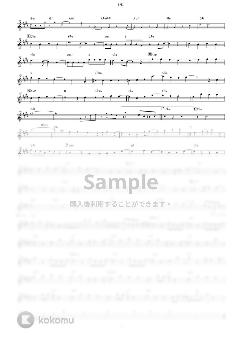 いきものがかり - BAKU (『BORUTO-ボルト- NARUTO NEXT GENERATIONS』 / in C) by muta-sax