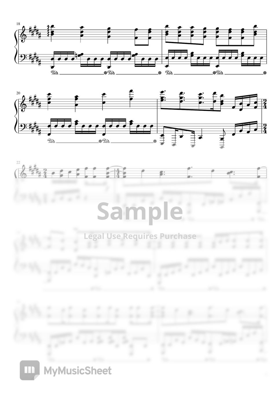 Gt&Vo - FLY HIGH!! (Haikyuu!! Season 2 OP 2 - For Piano Solo) Sheets by poon