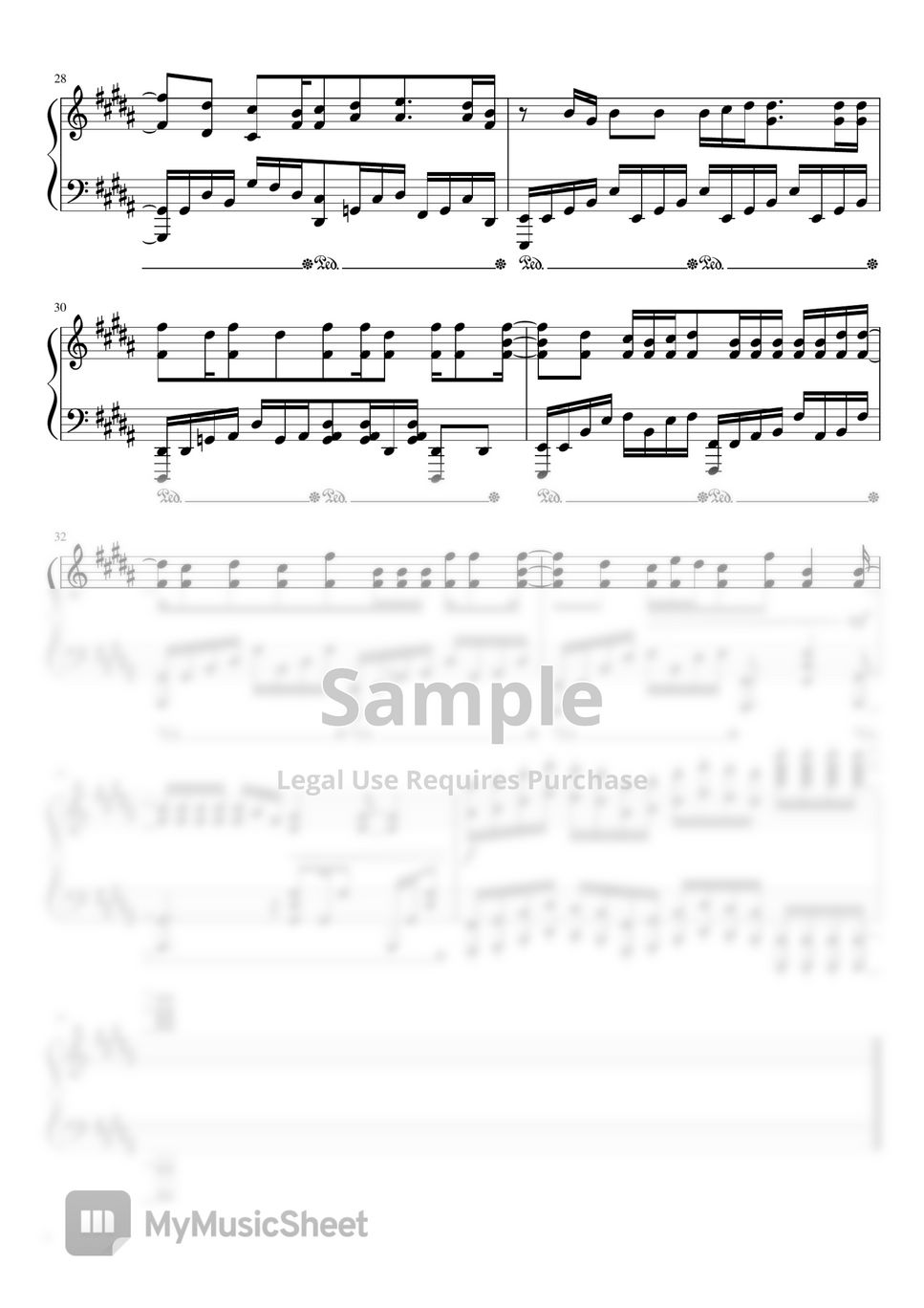 Gt&Vo - FLY HIGH!! (Haikyuu!! Season 2 OP 2 - For Piano Solo) Sheets by poon