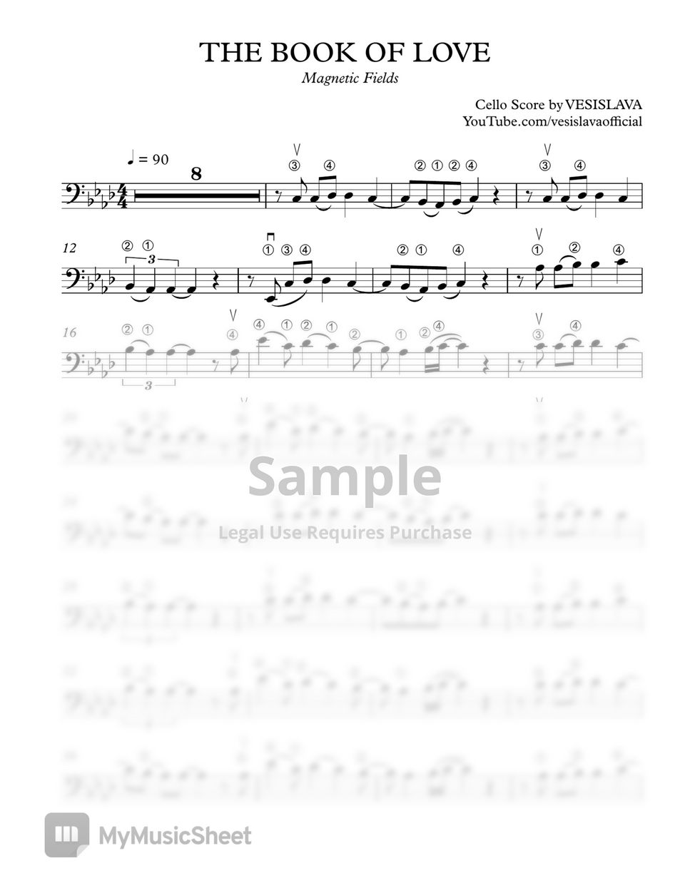 The Magnetic Fields, Peter Gabriel - The Book of Love (Cello & Piano) by Vesislava Todorova