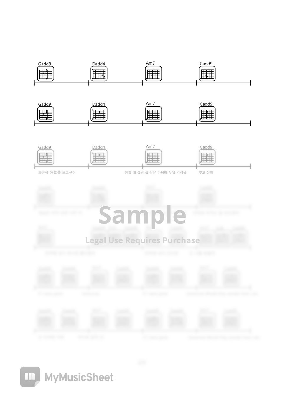 Sam Kim If guitar chords sheet Sheets