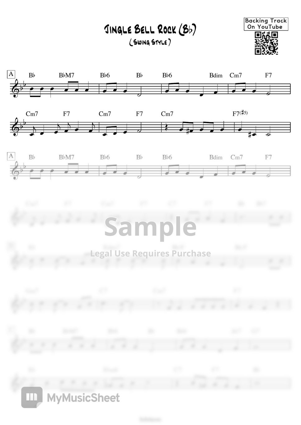 Carol - Jingle Bell Rock (Bb Key) Jazz Backing Track by BaBoSound