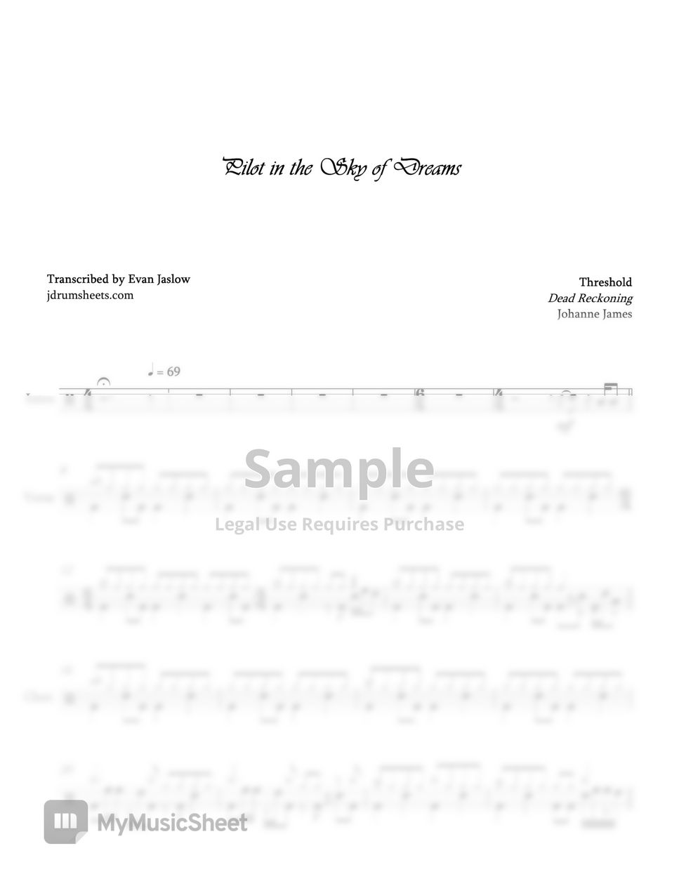 Threshold Pilot in the Sky of Dreams Sheets by Evan Jaslow