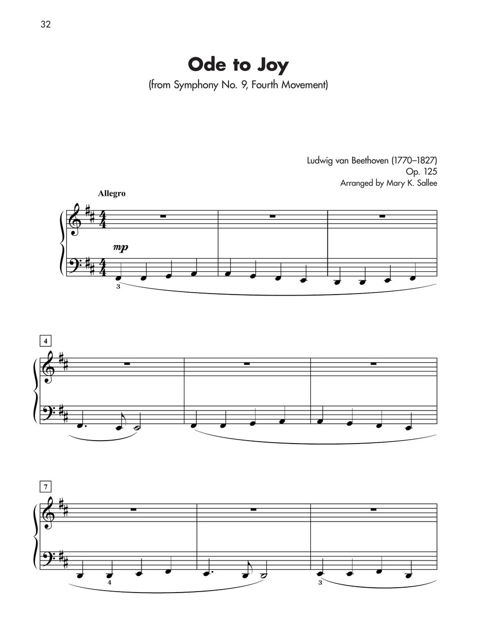 Artist - Ode To Joy Easy.pdf Sheets By Artist