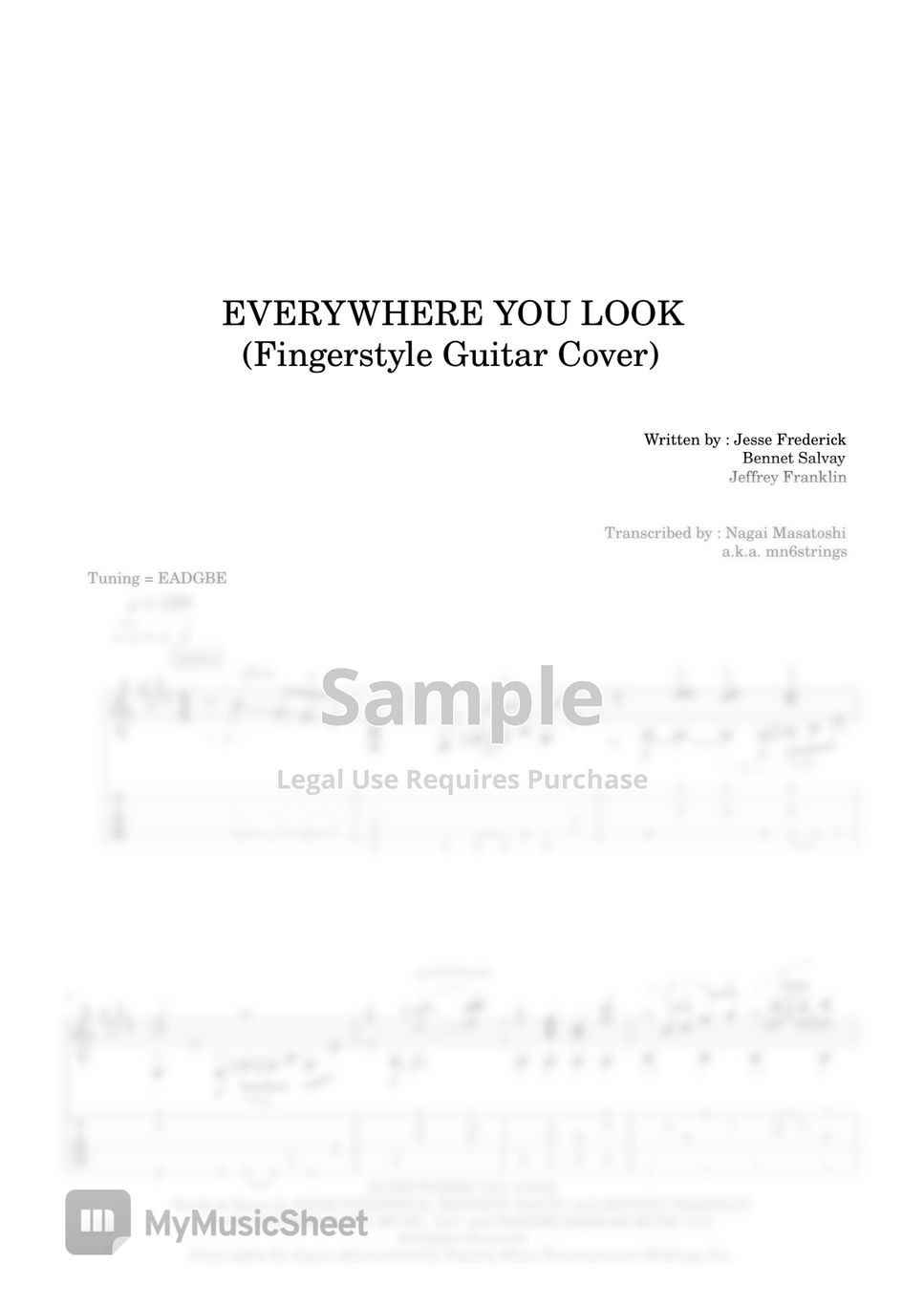 Everywhere You Look (Theme from Full House) Sheet Music, Jesse Frederick