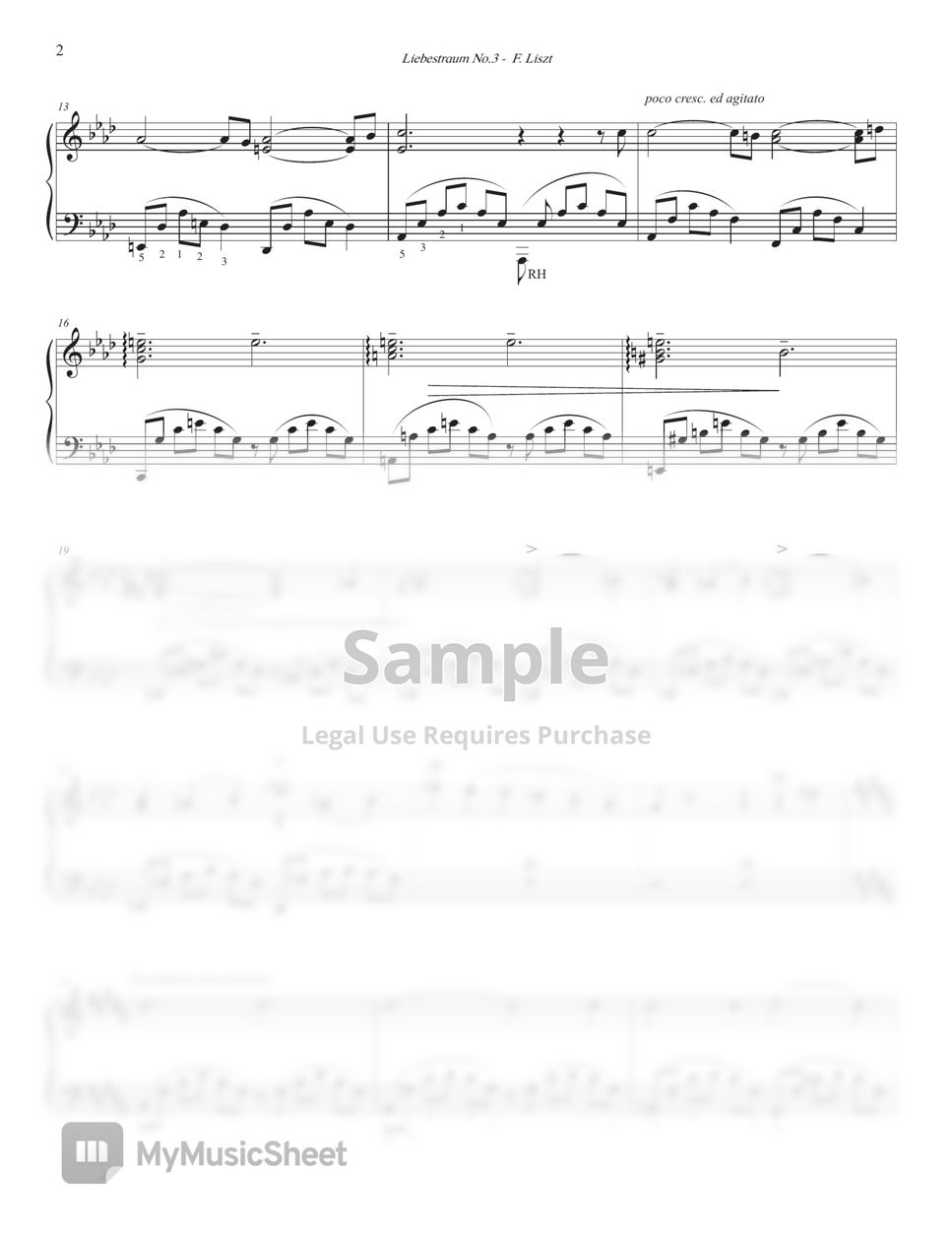 F. Liszt (리스트) - Liebestraum No. 3 (사랑의 꿈) (Intermediate Level) by Jinnie J