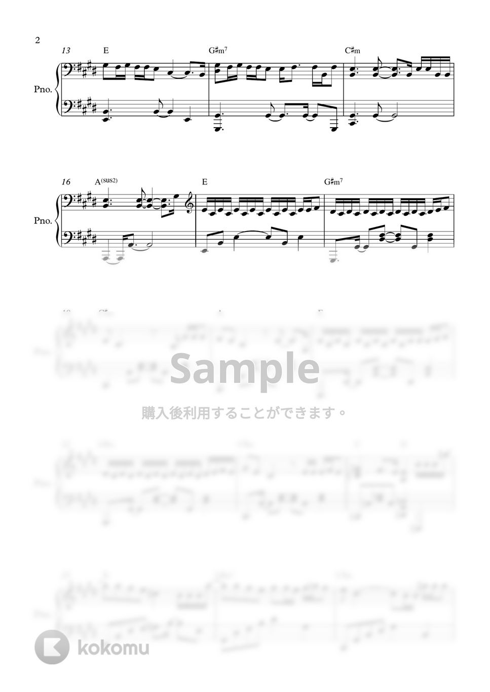 BIGBANG LAST DANCE 楽譜 by PIANOiNU