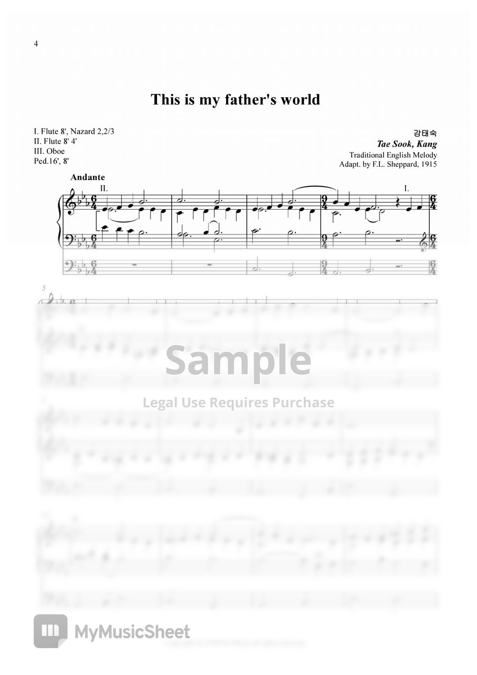 English tranditional melody - This is my father's world by TS-Kang