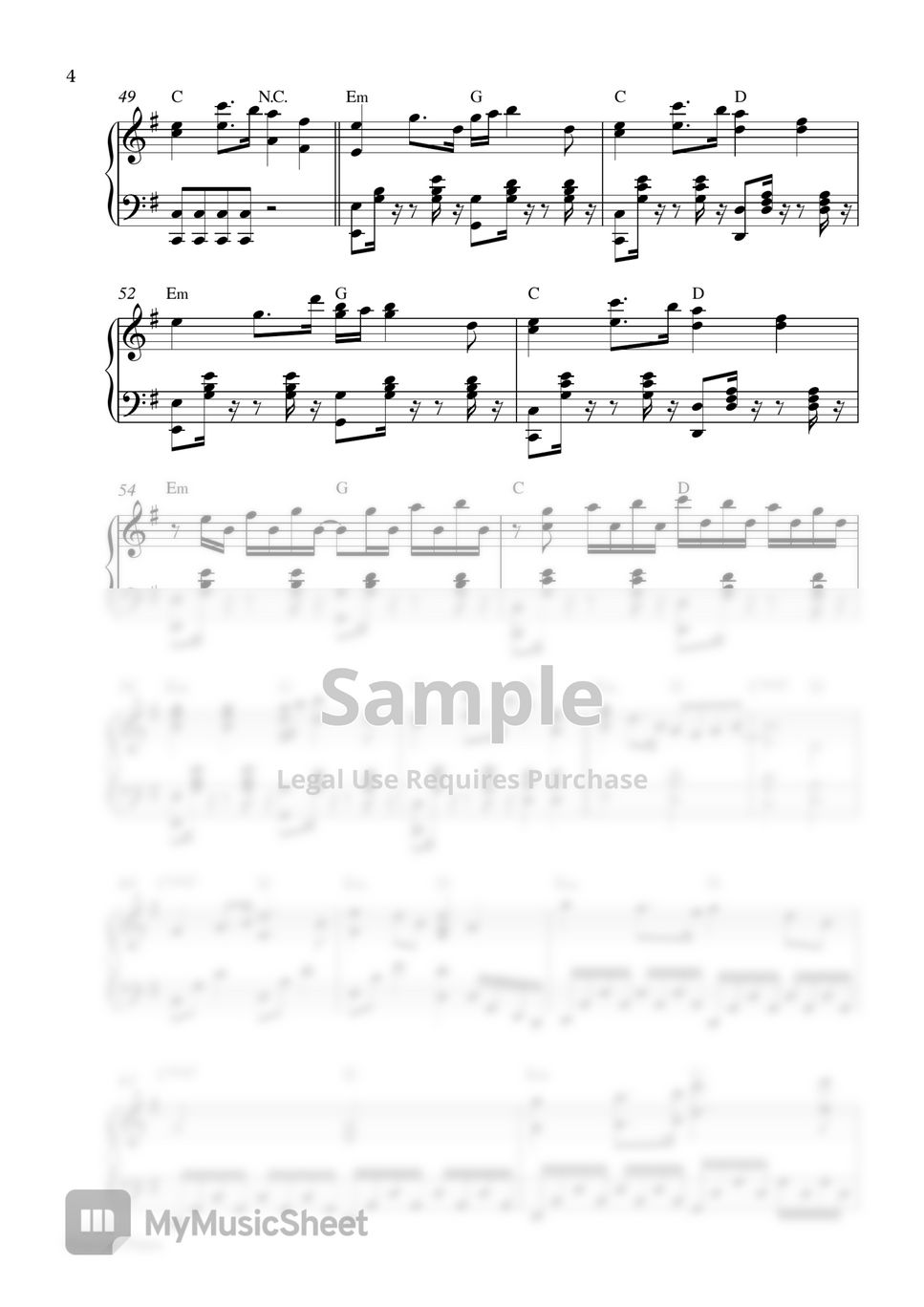 Alan Walker - Darkside (Piano Sheet) by Pianella Piano