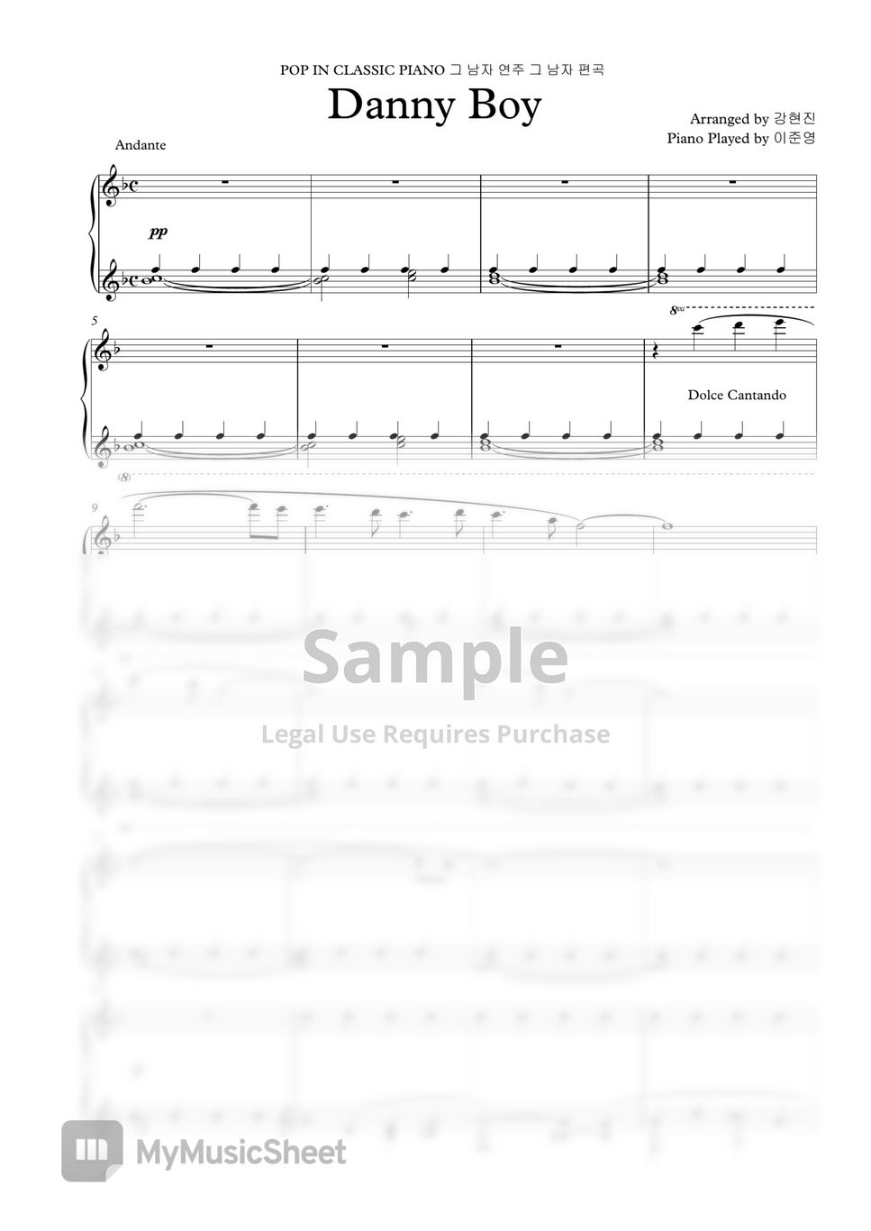 Traditional Irish Song - Danny Boy (Classic Piano) Sheets by GoGoPiano