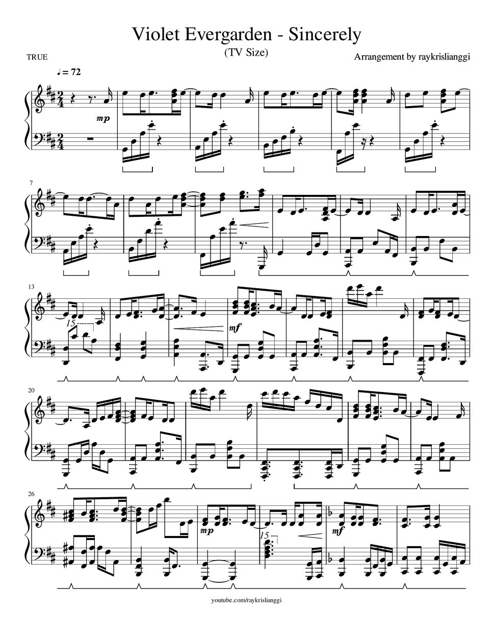 pdf-midi-bundle-violet-evergarden-op-sincerely-tv-size-hoja