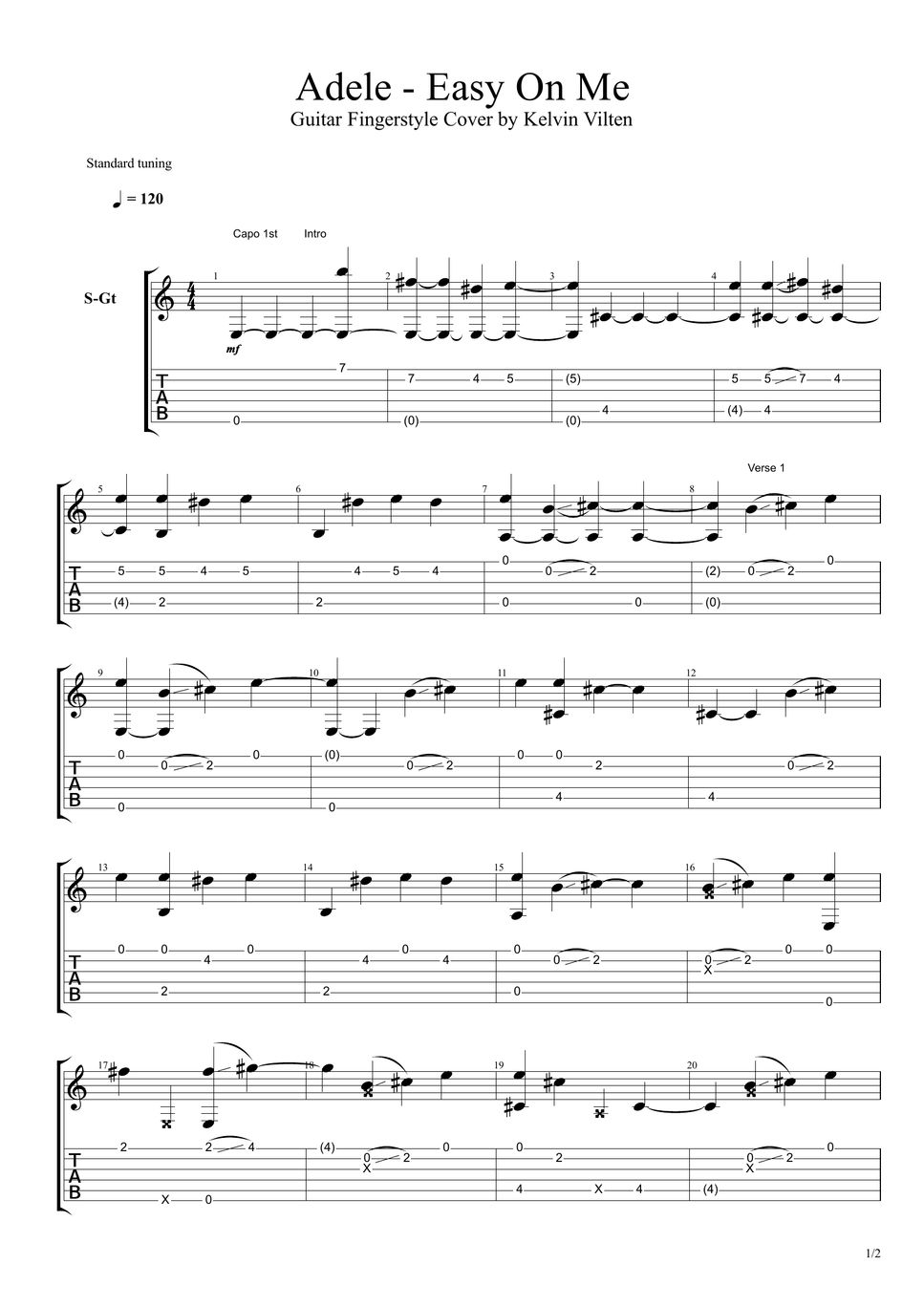 Adele easy on me by kelvin vilten