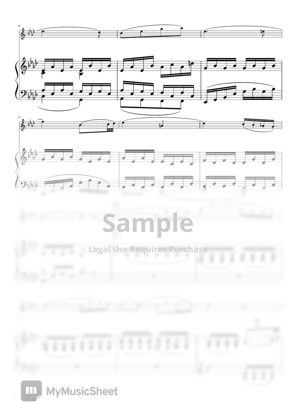 Beethoven - "Piano Sonata No. 8 (Violin + Piano Accompaniment) by pfkaori