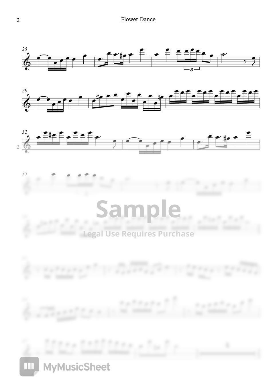 Dj Okawari Flower Dance Violin Sheet Music | Best Flower Site