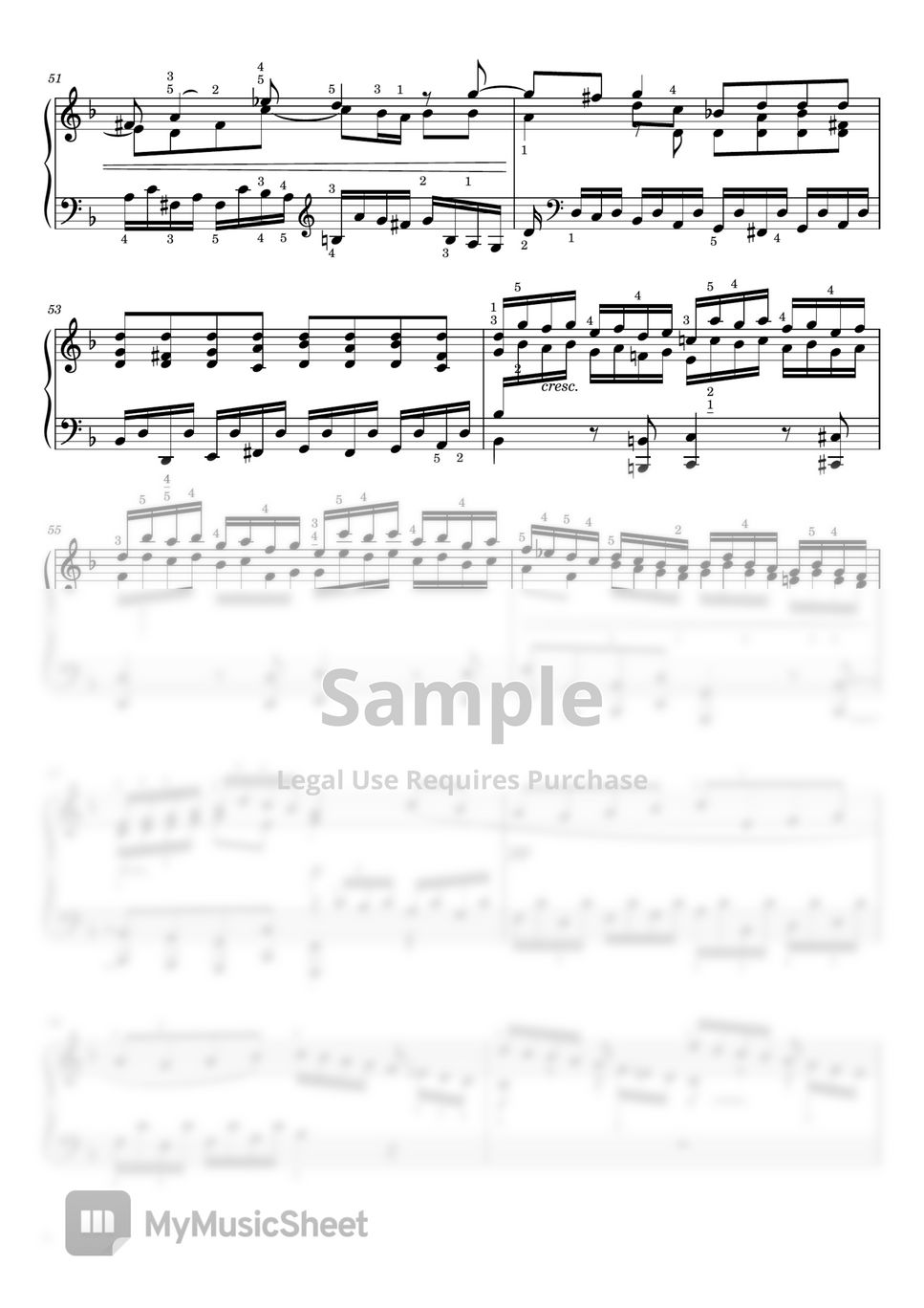 J.S.Bach - Toccata and Fugue in D Minor (BWV 565,J.S.Bach,Original Edition,With Fingering，《d小调托卡塔与赋格》BWV 565，原版带指法，巴赫) by poon