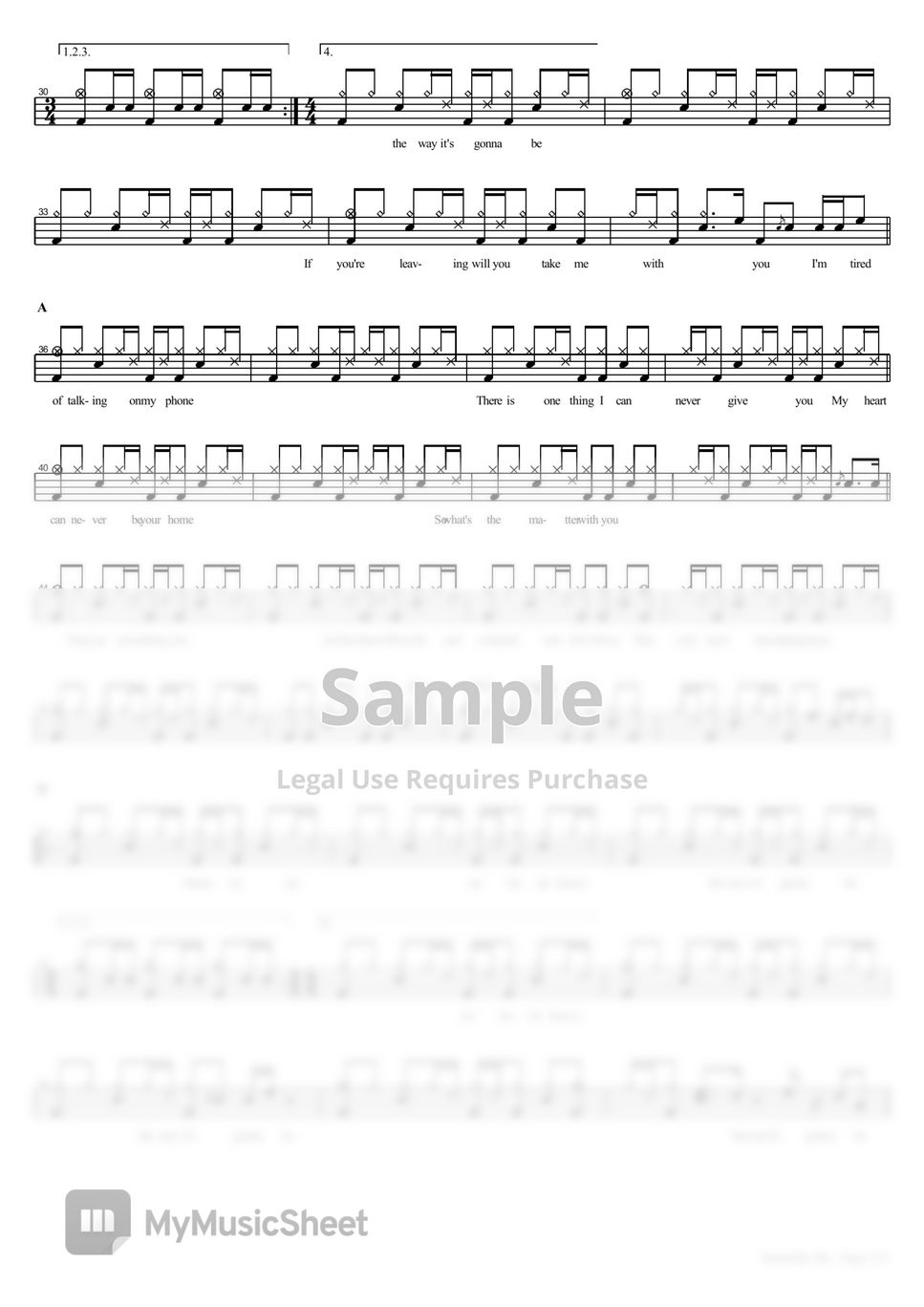 Oasis Stand By Me Sheets by COPYDRUM