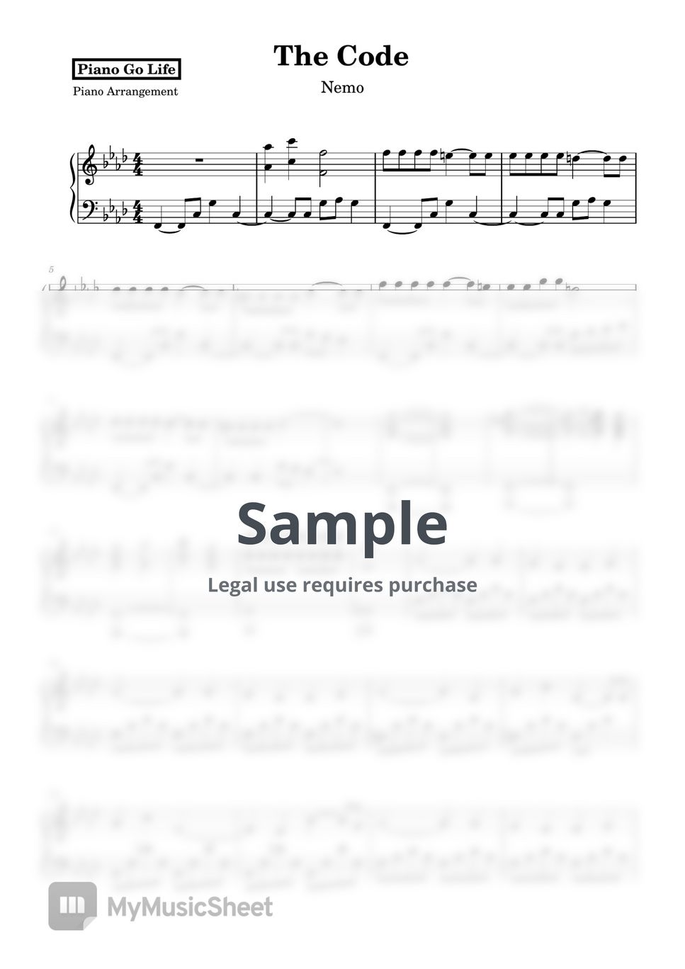 Nemo - The Code by Piano Go Life