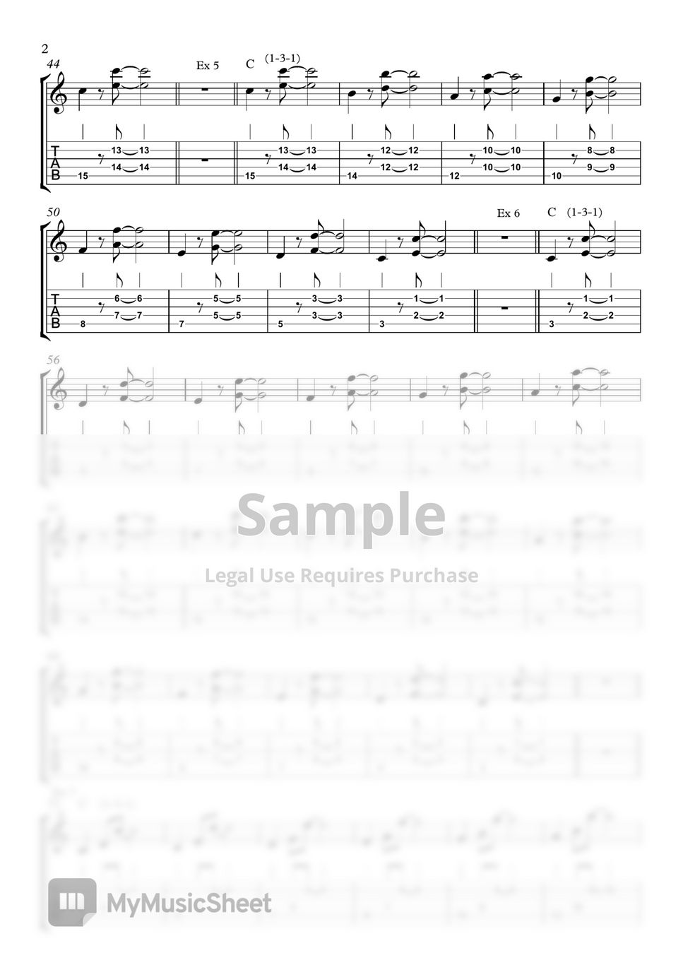 Triad - Chord Scale Voicings & Ideas Volume 1 Sheets by Aditya Bayu