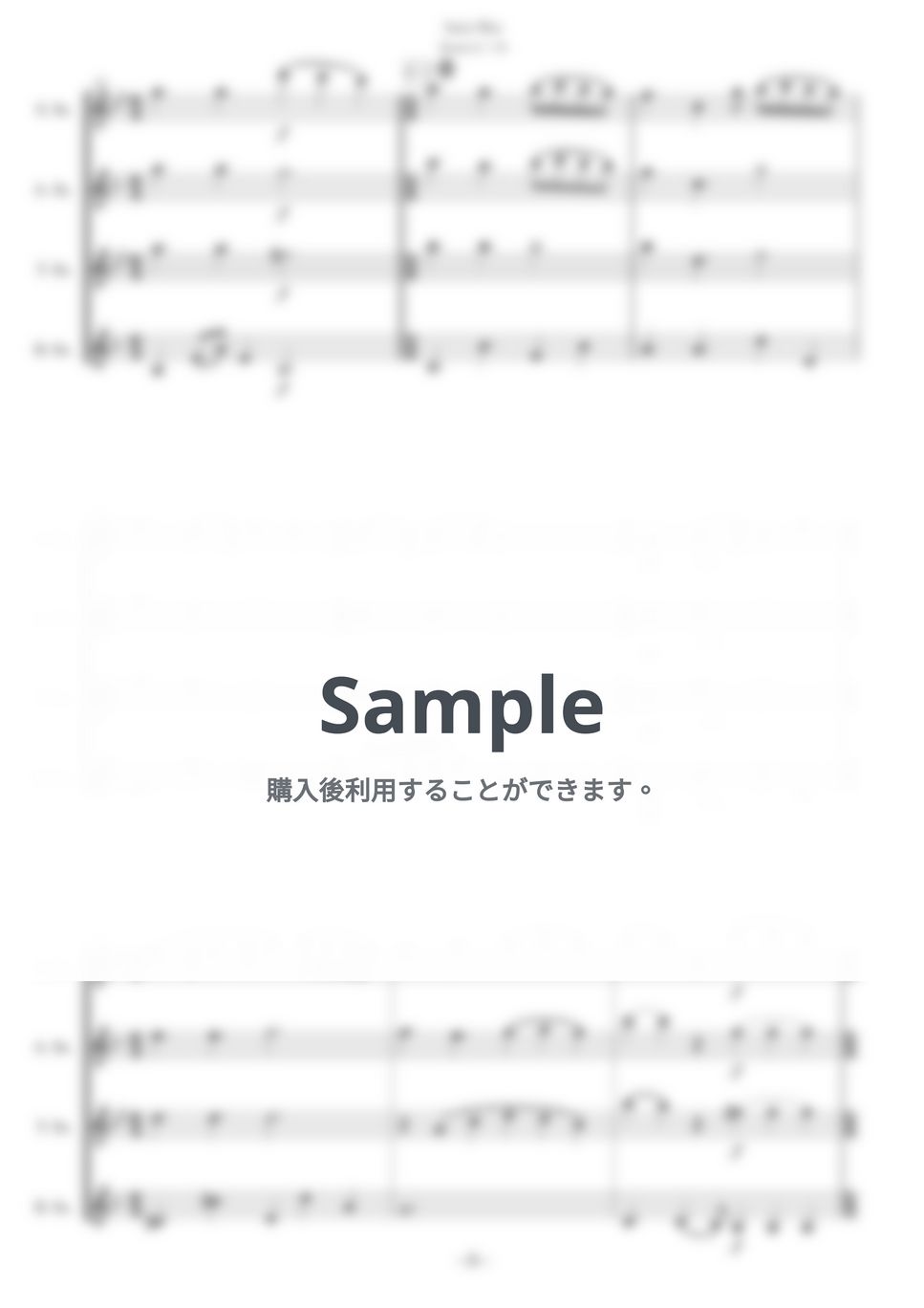 サックス四重奏楽譜四本 Quartet Collection Spiritus