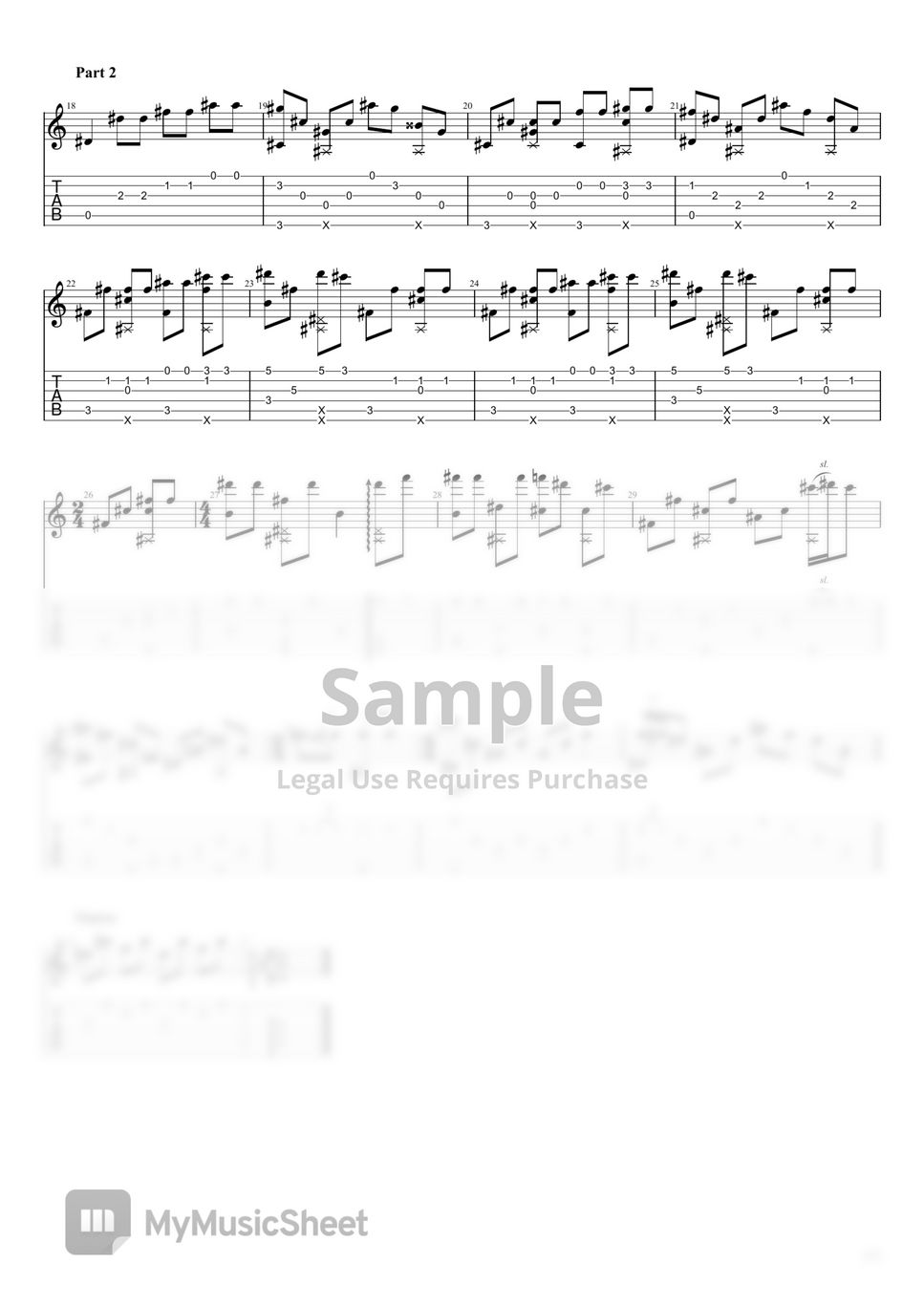 Simon & Garfunkel The Sound of Silence 楽譜 by Fingerstyle Club