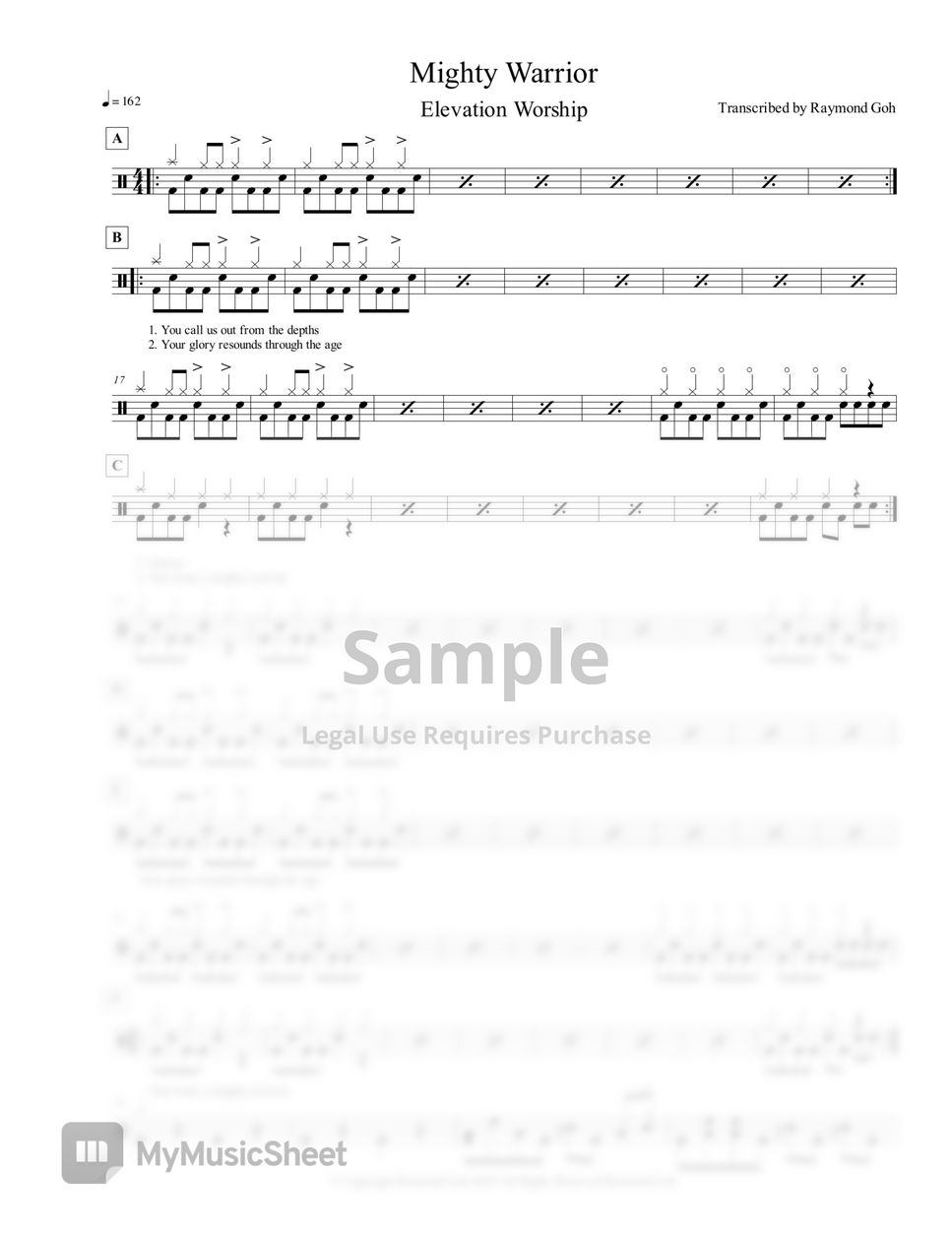 elevation-worship-mighty-warrior-sheets-by-raymond-goh