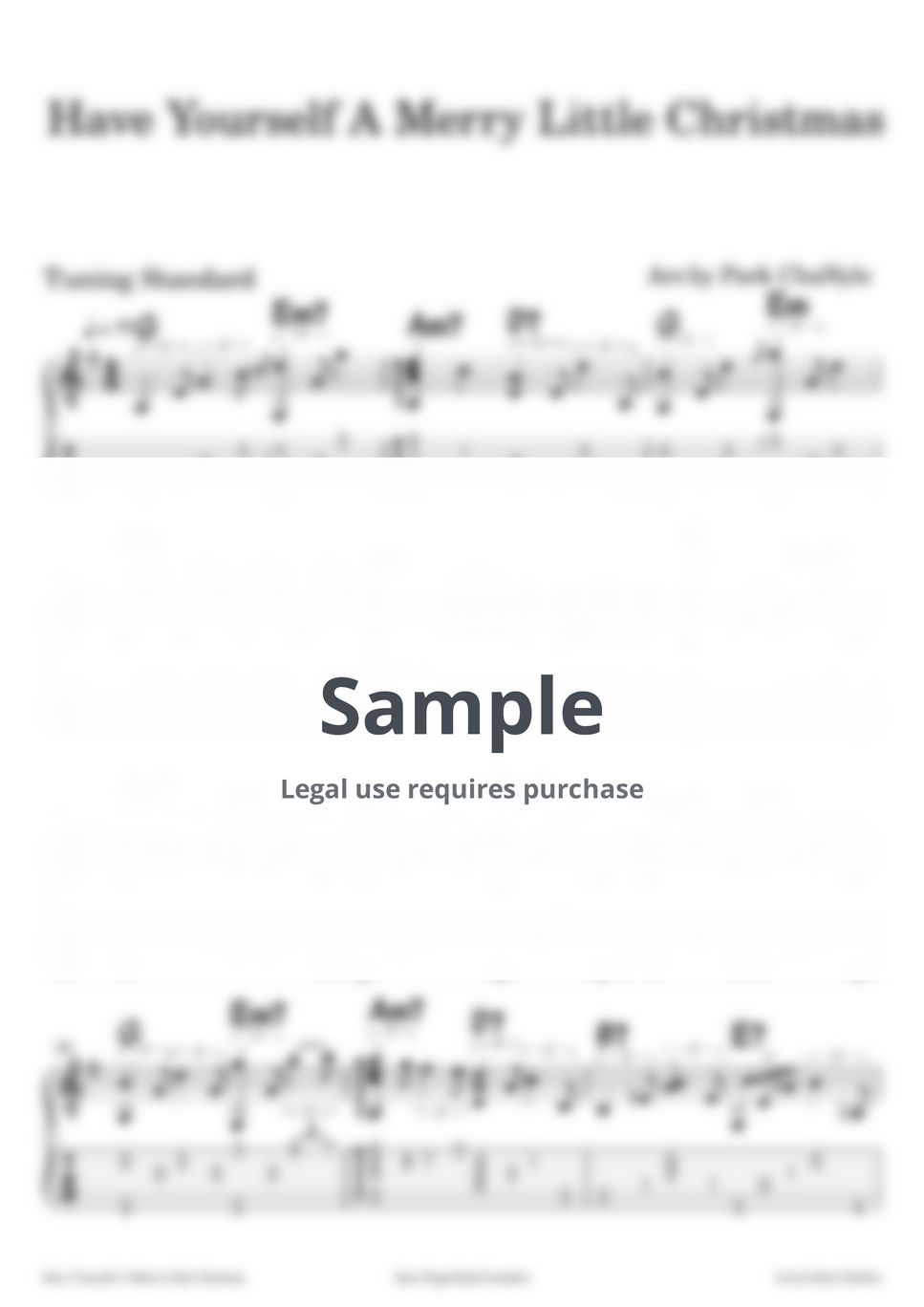 Hugh Martin - Have Yourself A Merry Little Christmas (Acoustic Jazz Fingerstyle Guitar /Christmas Carol Guitar) by Park ChaNyle(Easy Fingerstyle)