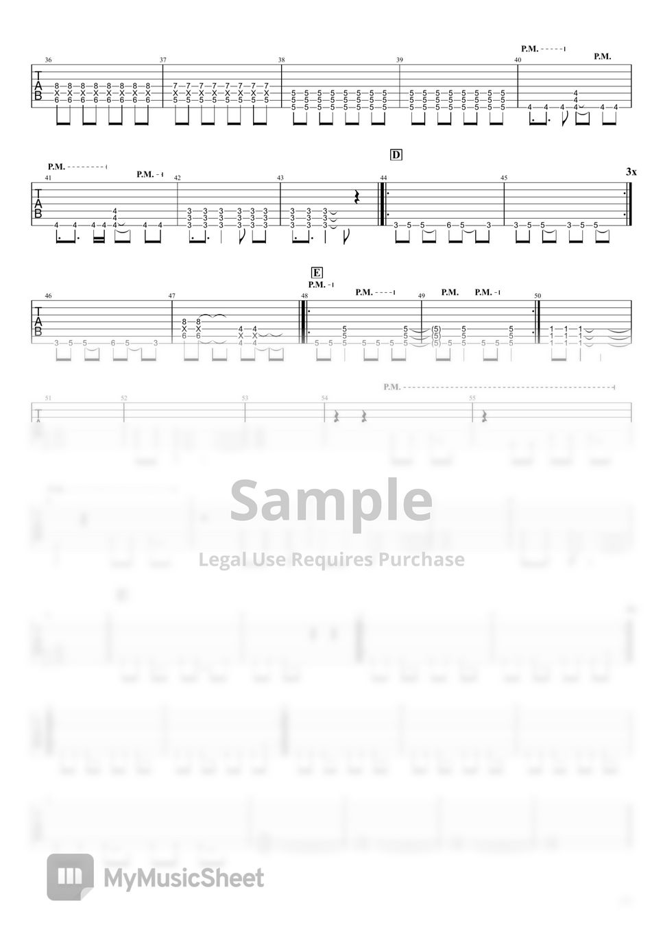SiM - The Rumbling (7 String Guitar Version) Sheets by israfilho