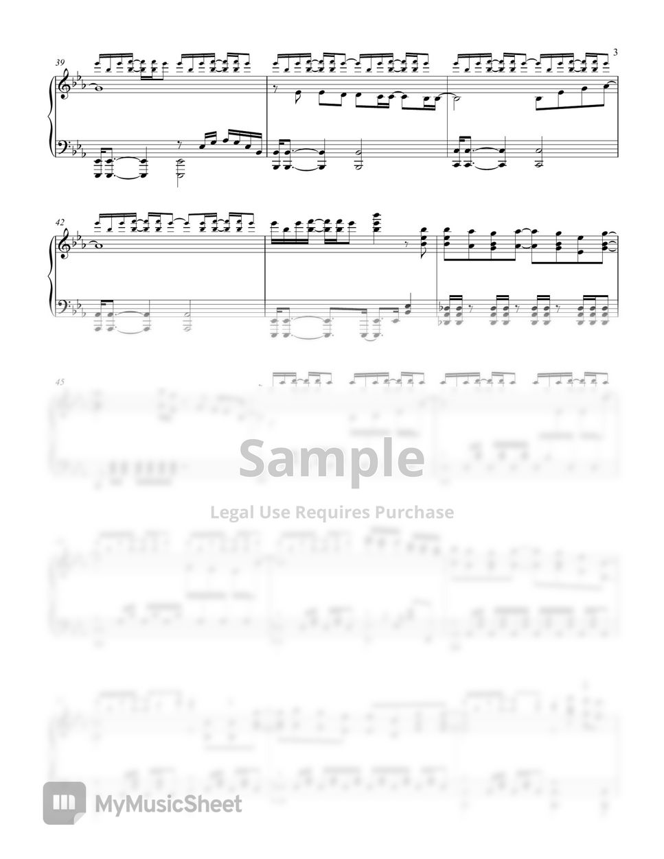 Sora yori mo tooi basho - koko kara koko kara – Misc Cartoons ここから、ここから  Sheet music for Piano, Saxophone alto (Solo)