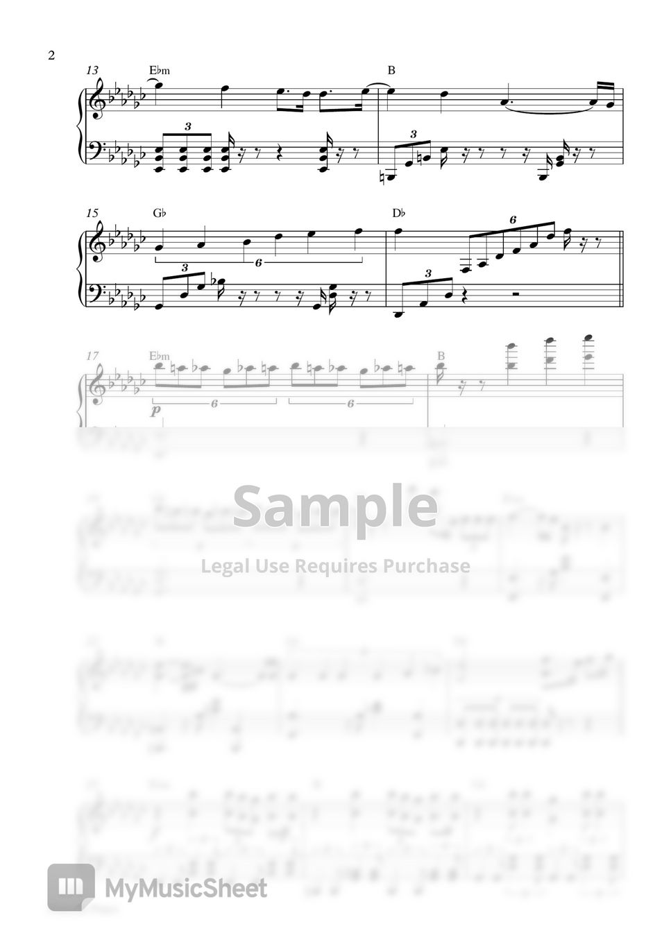 TXT - Run Away (Piano Sheet) by Pianella Piano