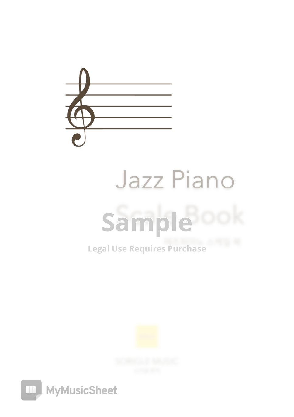 Sorigle Music JAZZ Piano Scale Book Sheets by SORIGLE