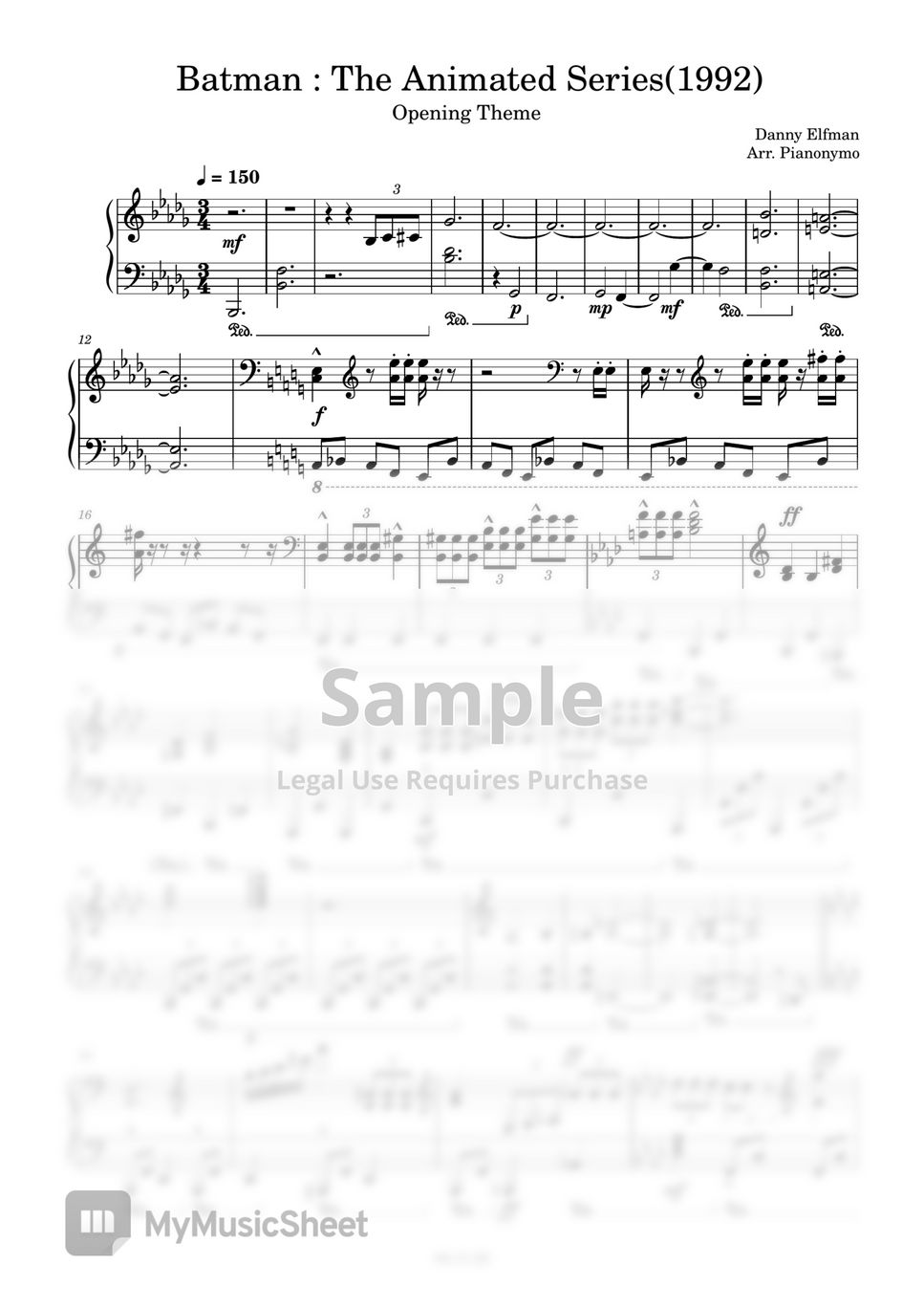 Danny Elfman Batman The Animated Series (1992) Opening Theme