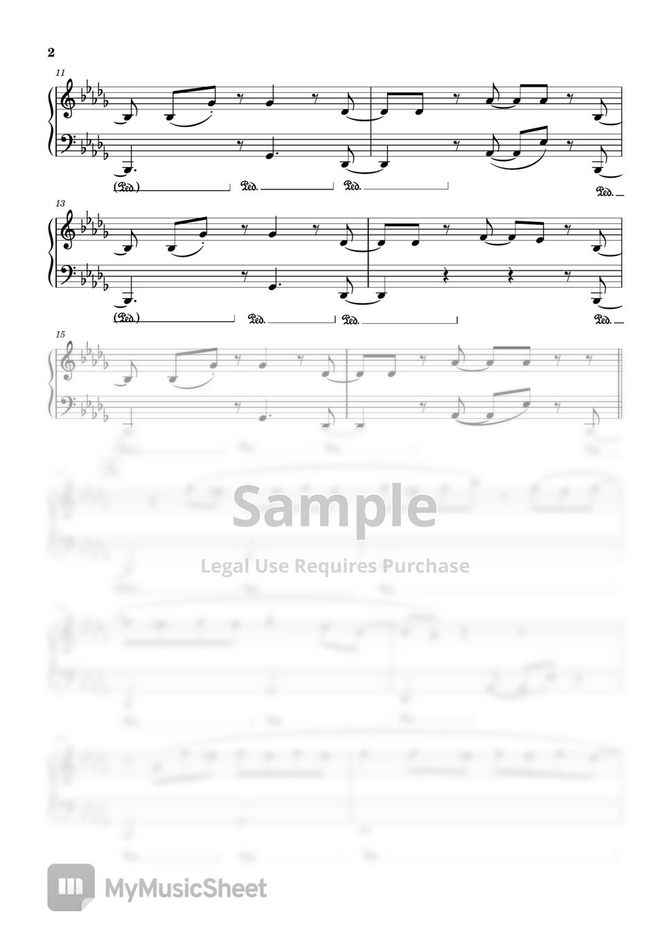 Ado 逆光/Backlight (ONE PIECE FILM RED/Easy) Sheets by Saori8Piano